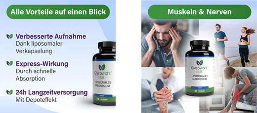 GLYCOWOHL vital liposomaalne magneesium kõrge annusega kapslid, 120 tk