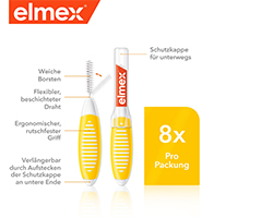 ELMEX Interdentaalharjad ISO suurus 4 0,7 mm kollane, 8 tk