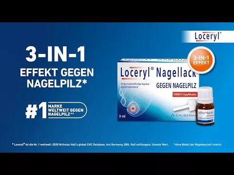 Video Loceryl küünelakk küüneseene vastu DIREKT-aplikaator, 1,25 ml kohta