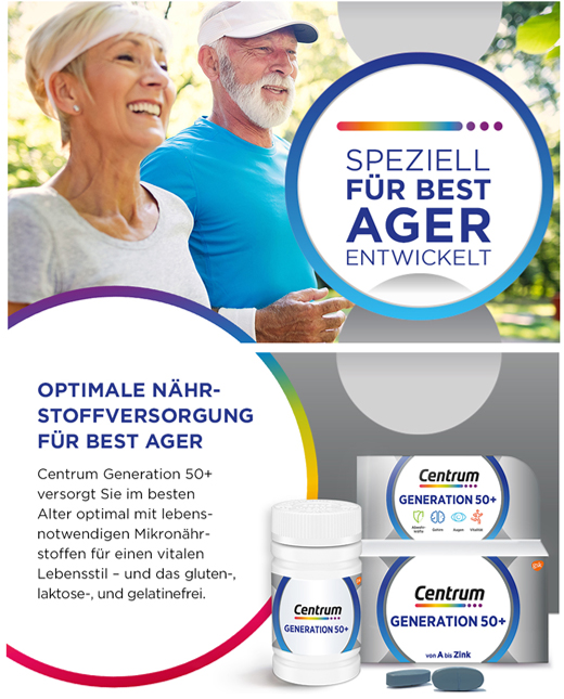 CENTRUM Generation 50+ tabletid, 60 tk