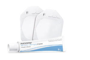 ANESDERM 25 mg/g + 25 mg/g kreemi + 2 plaastrit, 5 g