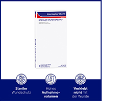 HANSAPOR steriilne haavaside 10x20 cm, 3 tk