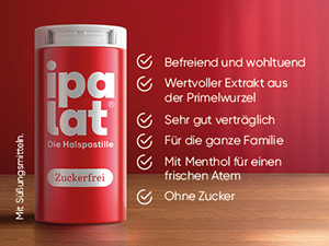 IPALAT Kurgupastillid suhkruta, 400 tk