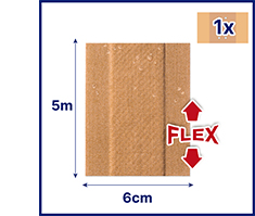 HANSAPLAST Elastiline kips 6 cmx5 m, 1 tk