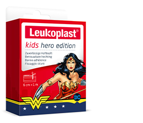 LEUKOPLAST laste kipsist kangelane Wonder Woman 6 cmx1m, 1 tk