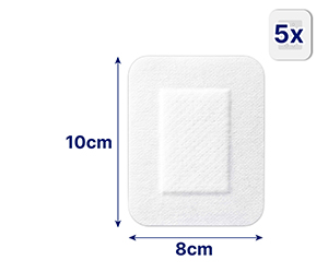 HANSAPLAST Ultra Sensitive Wound Dressing 8x10 cm XXL, 5 tk