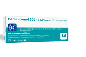 PARACETAMOL 500-1A Pharma tabletid, 10 tk