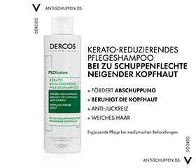 VICHY DERCOS kõõma- ja psoriaasivastane šampoon, 200 ml