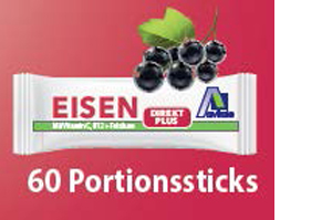 EISEN DIREKT pluss C-vitamiin + foolhape + B12 pulber, 60 tk