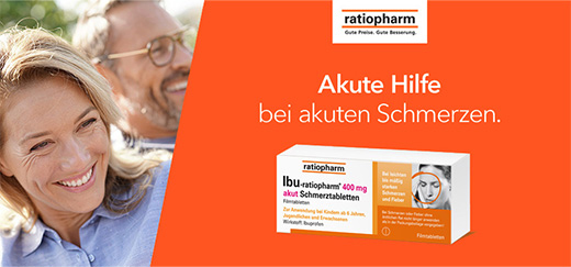 IBU-RATIOPHARM 400 mg akut Schmerztbl.Filmtabl., 50 tk