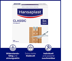 HANSAPLAST Klassikaline kips 4 cmx5 m, 1 tk