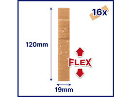 HANSAPLAST Elastsed sõrmeliistud, 16 tk