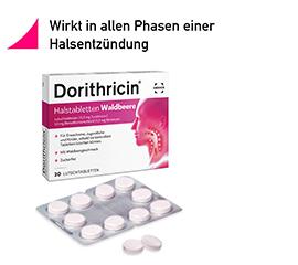 DORITHRICIN Kurgupastillid metsamarja, 40 tk
