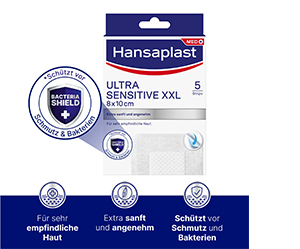 HANSAPLAST Ultra Sensitive Wound Dressing 8x10 cm XXL, 5 tk