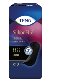 TENA SILHOUETTE Sisselõiked mini noir, 18 tk