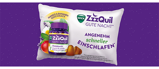 WICK ZzzQuil Good Night Mango & Banaan, 30 tk
