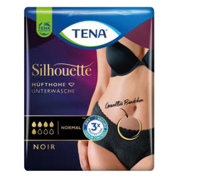 TENA SILHOUETTE tavaline L noir, 9 tk