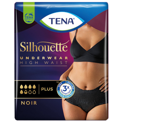 TENA SILHOUETTE pluss L noir, 8 tk