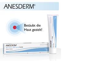 ANESDERM 25 mg/g + 25 mg/g kreemi + 2 plaastrit, 5 g