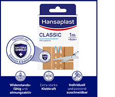 HANSAPLAST Klassikaline kips 6 cmx1 m, 1 tk