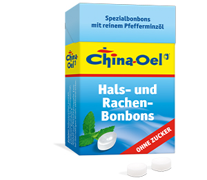 CHINA ÖL Kurgu- ja köhakompvekid ilma suhkruta, 40 g