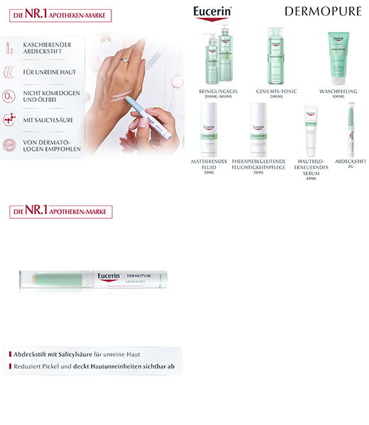 EUCERIN DermoPure peitekreem, 2,0 g