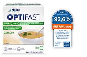 OPTIFAST Suppi köögiviljapulber, 8X55 g