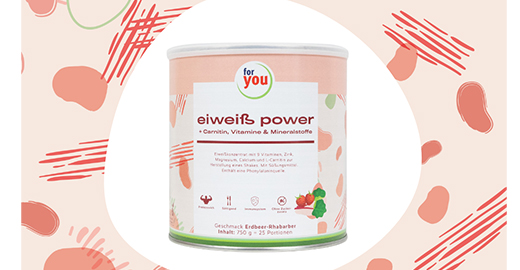 FOR YOU protein power maasikapulber, 750 g