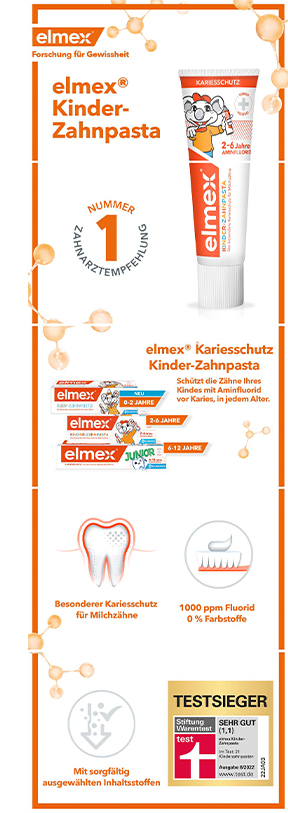 ELMEX Laste hambapasta volditav karp, 50 ml