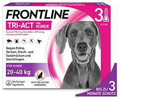 FRONTLINE Tri-Act tilgutuslahus koertele 20-40kg, 3 tk