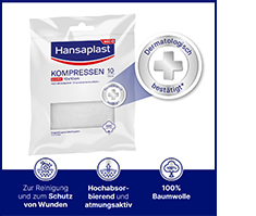 HANSAPLAST kompressid steriilsed 10x10 cm, 5X2 tk