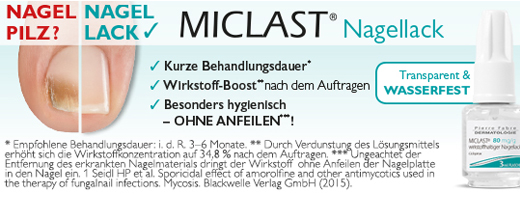 MICLAST 80 mg/g toimeainet sisaldav küünelakk, 2X3 ml