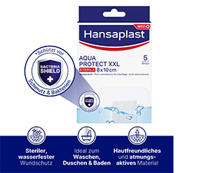 HANSAPLAST Aqua Protect haavaside steriilne 8x10 cm, 5 tk