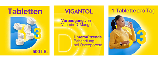 VIGANTOL 500 I.U. D3-vitamiini tabletid, 50 tk