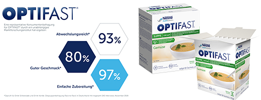 OPTIFAST Suppi köögiviljapulber, 8X55 g
