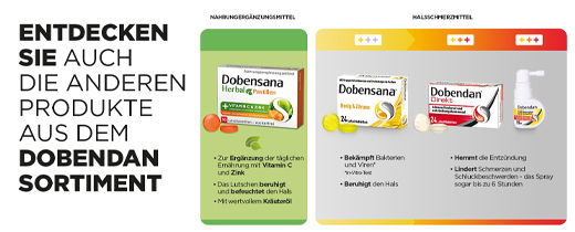DOBENSANA Herbal Honey Pour Vit.C & Zinc Pastil., 16 tk