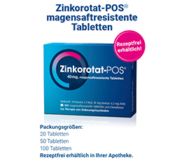 ZINKOROTAT POS kõhukese polümeerikattega tabletid, 20 tk