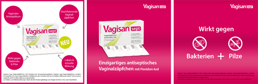 VAGISAN sept vaginaalsuposiidid povidoon-joodiga, 5 tk