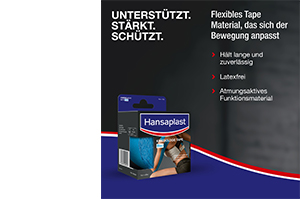 HANSAPLAST Sport kinesioloogiline teip 5 cmx5 m sinine, 1 tk