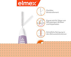 ELMEX Interdentaalharjad ISO suurus 6 1,1 mm lilla, 8 tk