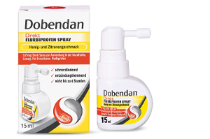 DOBENDAN Direct Flurbiprofen Spray Honey & Lemon, 15 ml