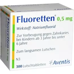 FLUORETTEN 0,5 mg tabletid, 300 tk