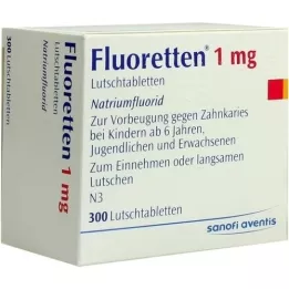 FLUORETTEN 1,0 mg tabletid, 300 tk
