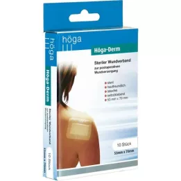 HÖGA-DERM Steriilne plaaster 53x70 mm, 10 tk