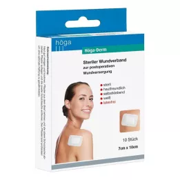 HÖGA-DERM Steriilne plaaster 70x100 mm, 10 tk
