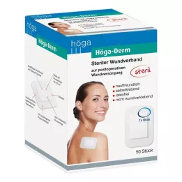 HÖGA-DERM Steriilne plaaster 70x100 mm, 50 tk