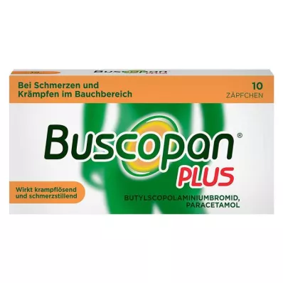 BUSCOPAN pluss 10 mg/800 mg suposiitoreid, 10 tk