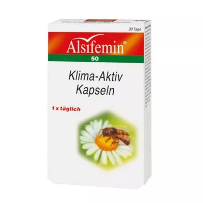 ALSIFEMIN 50 kliima aktiivne soja 1x1 kapslit, 30 tk ALSIFEMIN 50 kliima aktiivne soja 1x1 kapslit, 30 tk