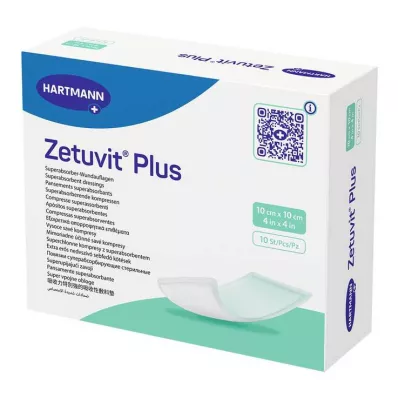 ZETUVIT Plus ekstra tugev imav kompress, steriilne 10x10 cm, 10 tk ZETUVIT Plus ekstra tugev imav kompress, steriilne 10x10 cm, 10 tk