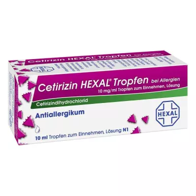 CETIRIZIN HEXAL Allergiatilgad, 10 ml CETIRIZIN HEXAL Allergiatilgad, 10 ml